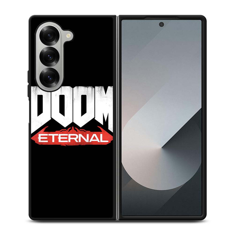 DOOM ETERNAL GAMES LOGO BLACK Samsung Galaxy Z Fold 6 Case Cover