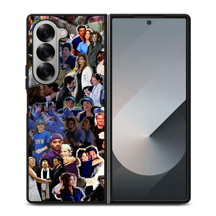 GREYS ANATOMY COLLAGE Samsung Galaxy Z Fold 6 Case Cover