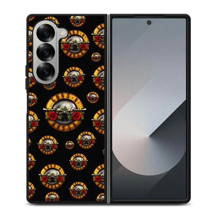GUNS N ROSES ROCK BAND PATTERN Samsung Galaxy Z Fold 6 Case Cover