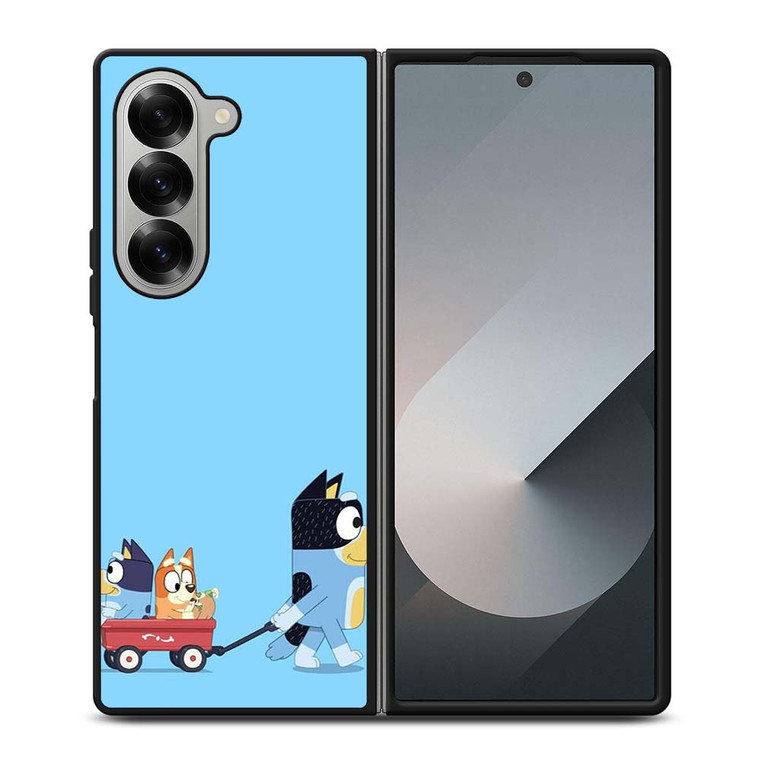 HEELERS FAMILY BLUEY CARTOON Samsung Galaxy Z Fold 6 Case Cover