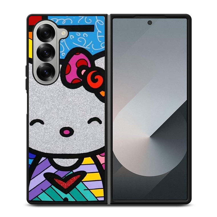 HELLO KITTY ROMERO BRITTO ART Samsung Galaxy Z Fold 6 Case Cover