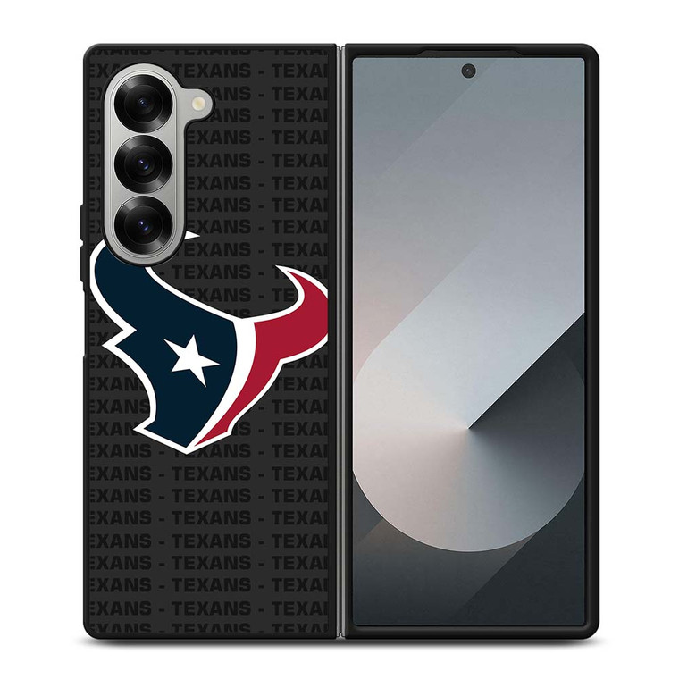 HOUSTON TEXANS FOOTBALL TEXT Samsung Galaxy Z Fold 6 Case Cover