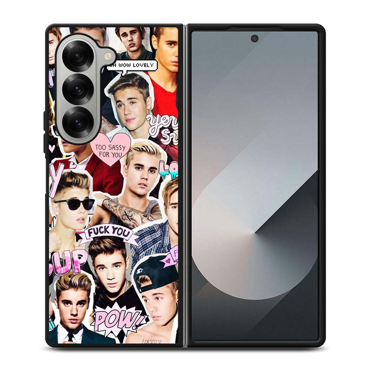 JUSTIN BIEBER COLLAGE Samsung Galaxy Z Fold 6 Case Cover