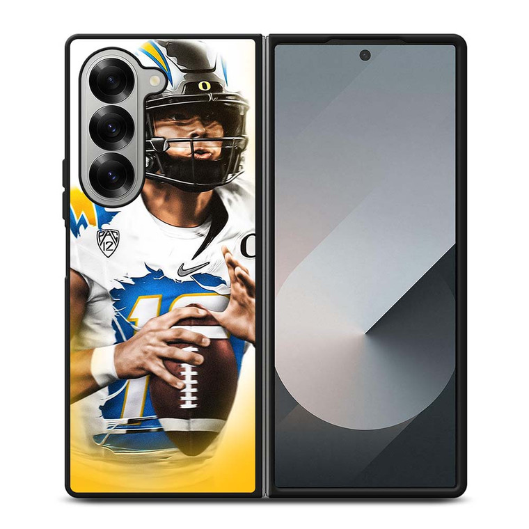 JUSTIN HERBERT LOS ANGELES CHARGERS Samsung Galaxy Z Fold 6 Case Cover