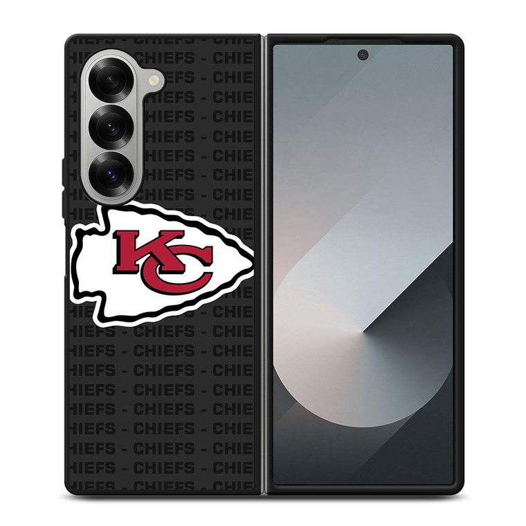 KANSAS CITY CHIEFS FOOTBALL TEXT Samsung Galaxy Z Fold 6 Case Cover