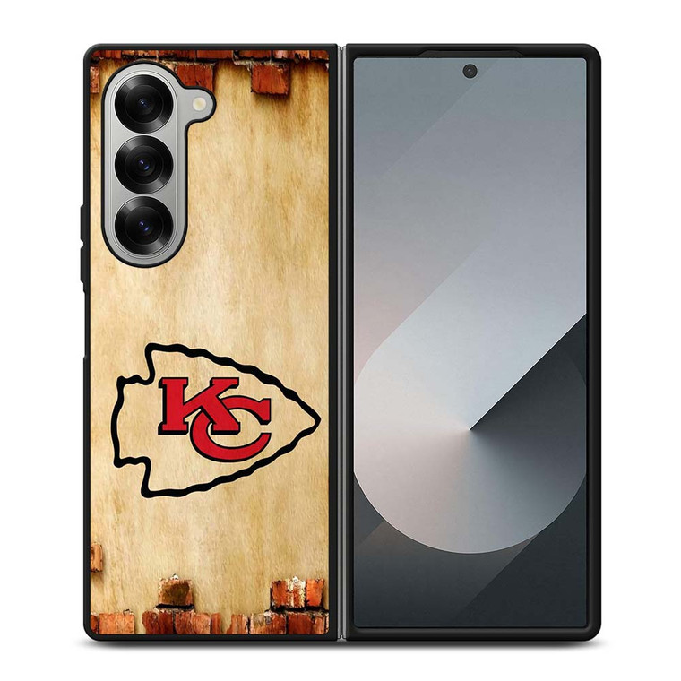 KANSAS CITY CHIEFS NFL FOOTBALL BRICKED Samsung Galaxy Z Fold 6 Case Cover