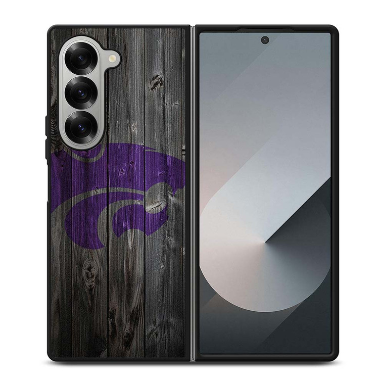 KANSAS CITY WILDCATS WOODEN LOGO Samsung Galaxy Z Fold 6 Case Cover