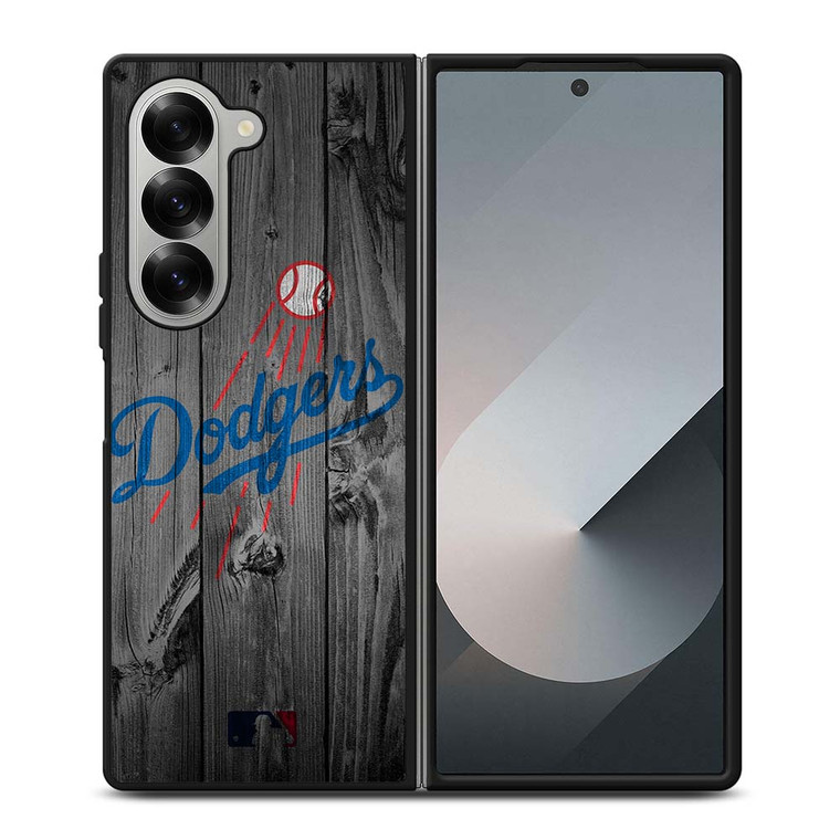 LOS ANGELES DODGERS BASEBALL MLB WOOD Samsung Galaxy Z Fold 6 Case Cover
