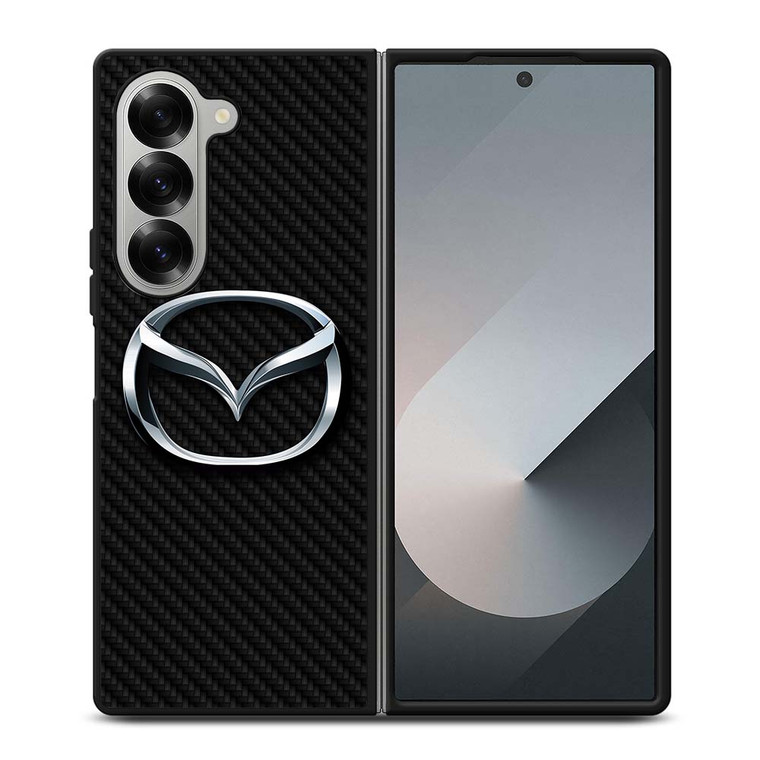 MAZDA MOTORS CARBON FIBER Samsung Galaxy Z Fold 6 Case Cover