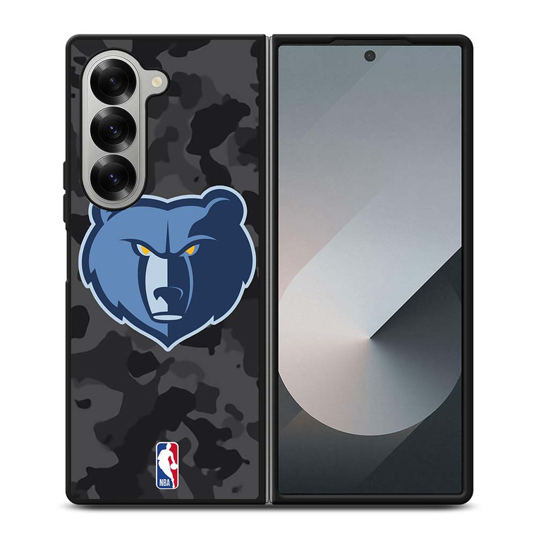 MEMPHIS GRIZZLIES BLACK CAMO Samsung Galaxy Z Fold 6 Case Cover