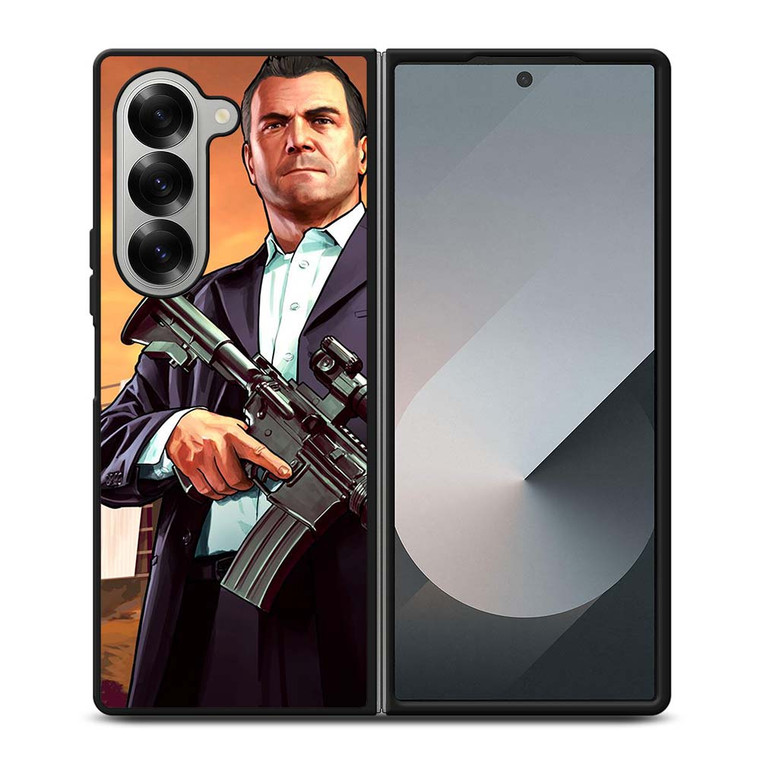 MICHAEL DE SANTA GRAND THEFT AUTO GTA Samsung Galaxy Z Fold 6 Case Cover