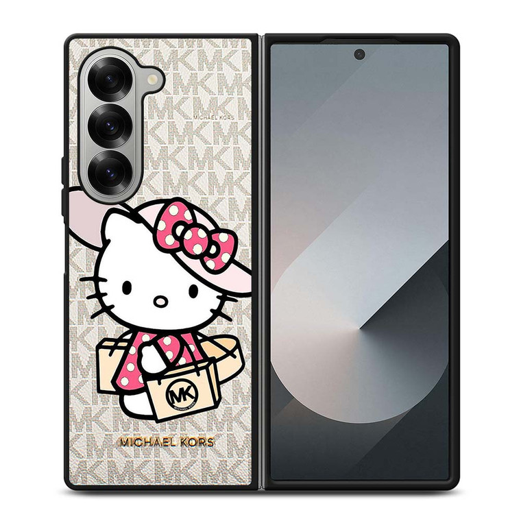 MICHAEL KORS MK LOGO HELLO KITTY Samsung Galaxy Z Fold 6 Case Cover