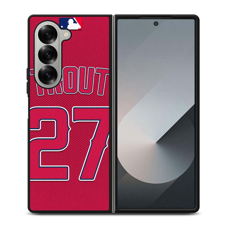 MIKE TROUT LOS ANGELES ANGELS MLB Samsung Galaxy Z Fold 6 Case Cover