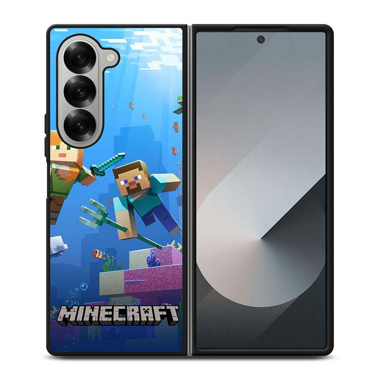 MINECRAFT GAMES UNDER WATER Samsung Galaxy Z Fold 6 Case Cover