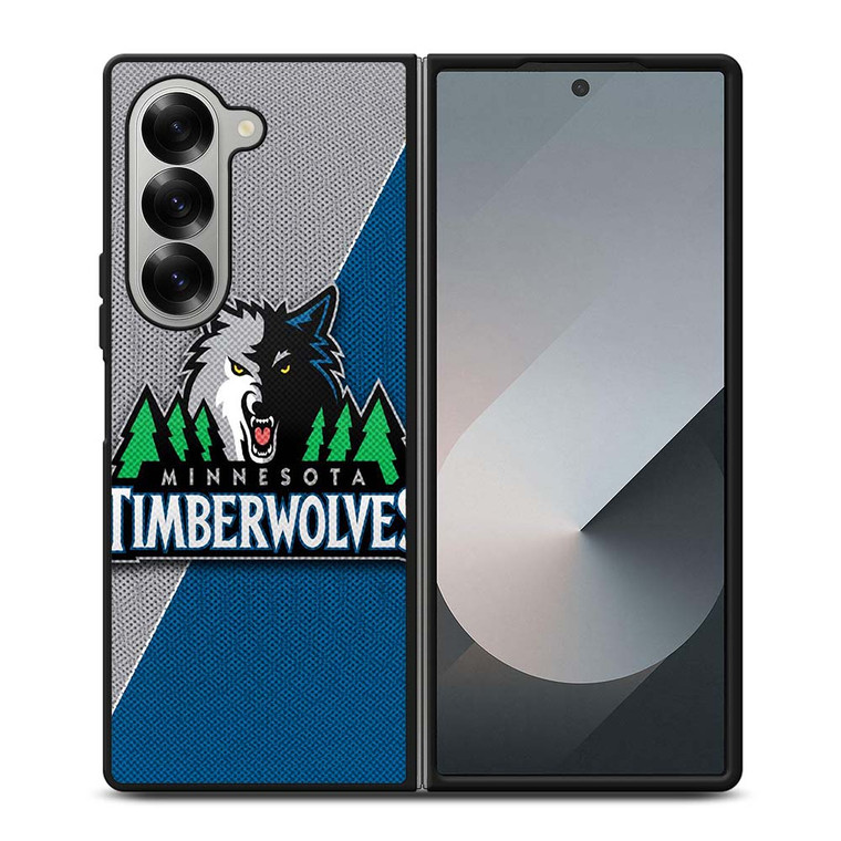 MINNESOTA TIMBERWOLVES NBA BASKETBALL LOGO Samsung Galaxy Z Fold 6 Case Cover