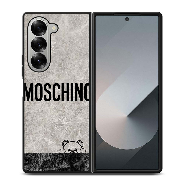 MOSCHINO BEAR HIDING Samsung Galaxy Z Fold 6 Case Cover
