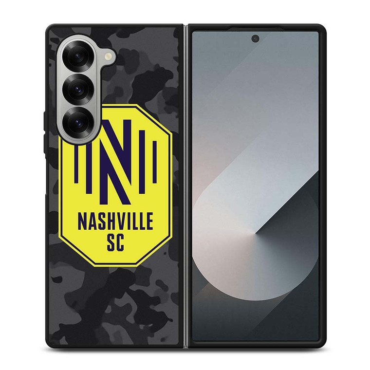 NASHVILLE SC MLS BLACK CAMO Samsung Galaxy Z Fold 6 Case Cover