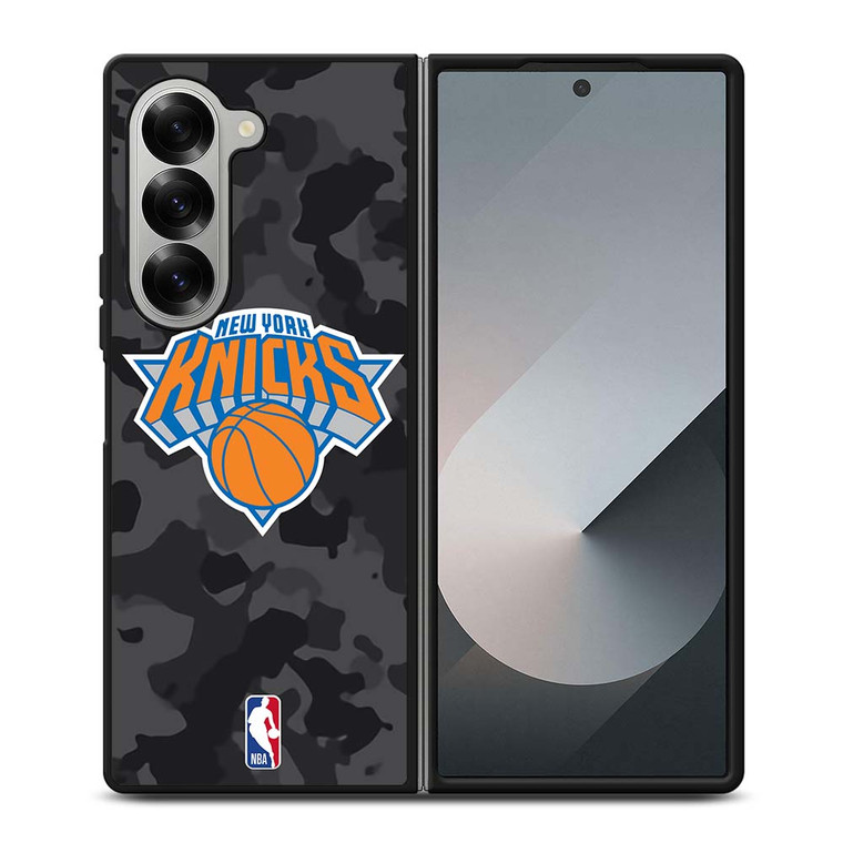 NEW YORK KNICKS BLACK CAMO Samsung Galaxy Z Fold 6 Case Cover