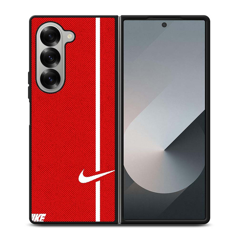 NIKE LOGO RED STRIPE Samsung Galaxy Z Fold 6 Case Cover