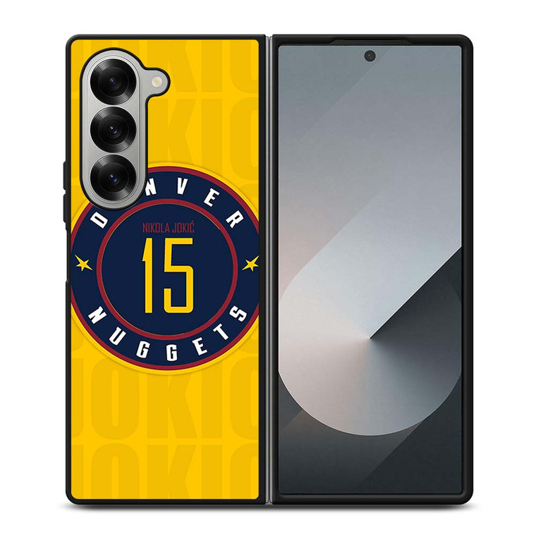 NIKOLA JOKIC DENVER NUGGETS LOGO Samsung Galaxy Z Fold 6 Case Cover