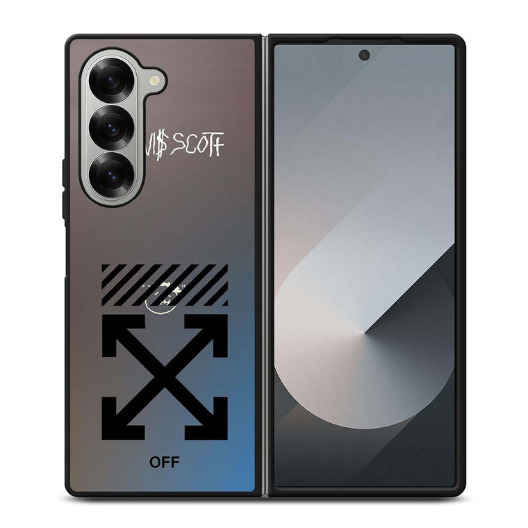 OFF WHITE TRAVIS SCOTT Samsung Galaxy Z Fold 6 Case Cover