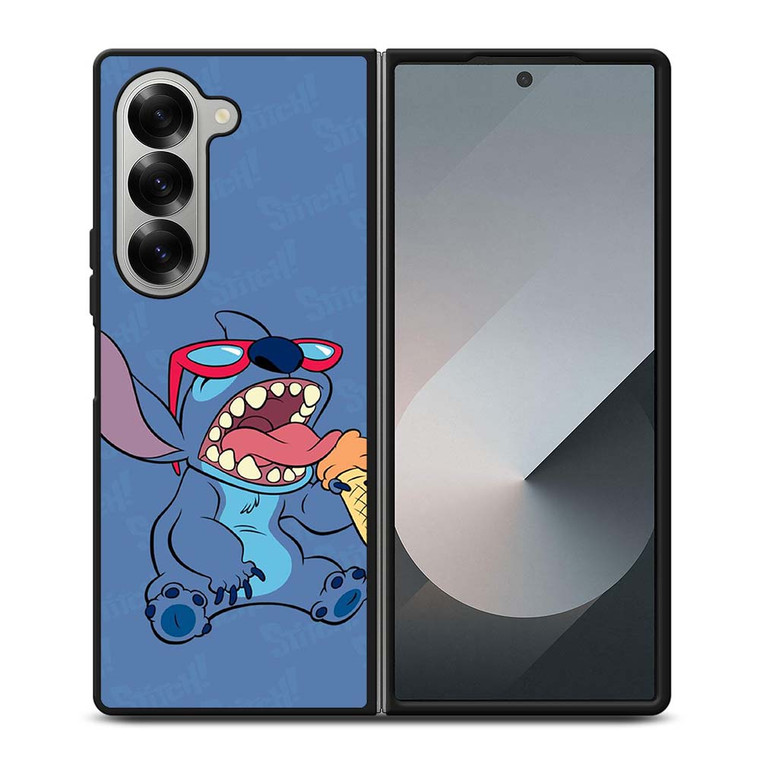 STITCH DISNEY CARTOON ICE CREAM Samsung Galaxy Z Fold 6 Case Cover