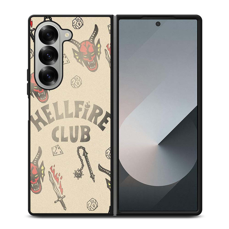 STRANGER THINGS 4 HELLFIRE CLUB Samsung Galaxy Z Fold 6 Case Cover
