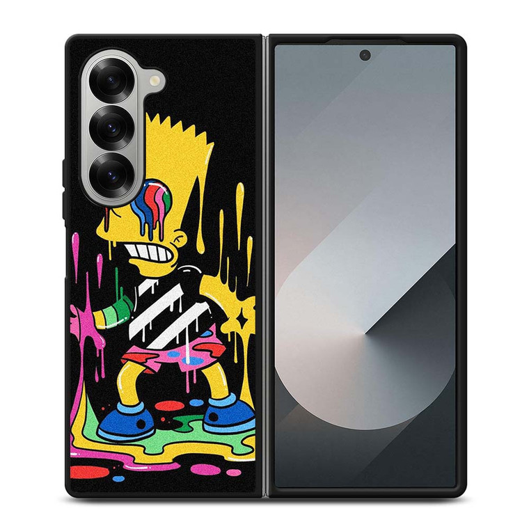 THE SIMPSONS TRIPPY ART Samsung Galaxy Z Fold 6 Case Cover