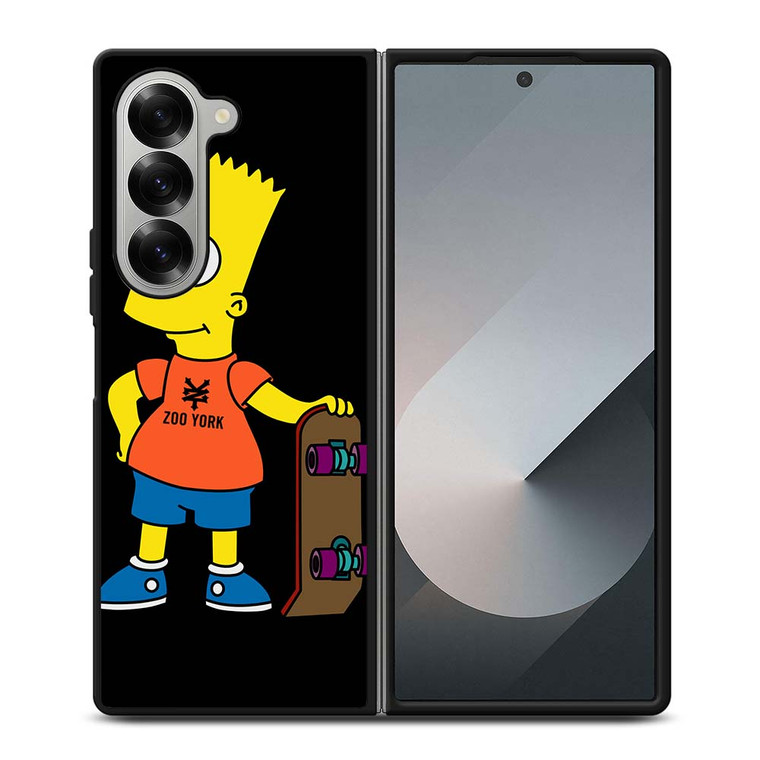 THE SIMPSONS ZOO YORK SKATEBOARD 2 Samsung Galaxy Z Fold 6 Case Cover
