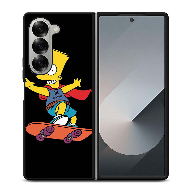 THE SIMPSONS ZOO YORK SKATEBOARD Samsung Galaxy Z Fold 6 Case Cover