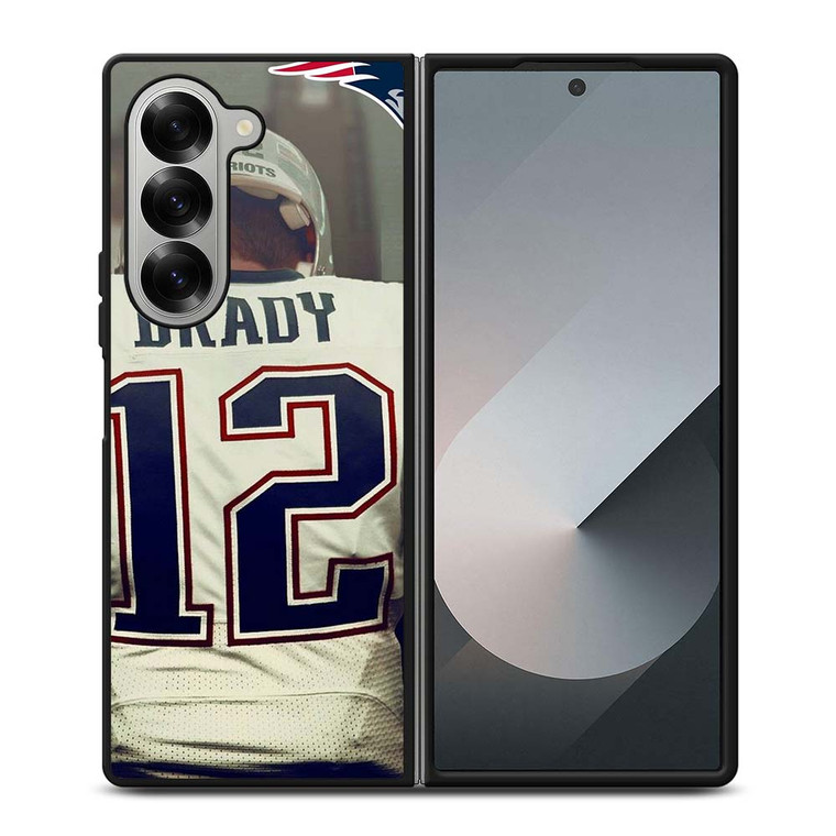 TOM BRADY JERSEY NEW ENGLAND PATRIOTS Samsung Galaxy Z Fold 6 Case Cover