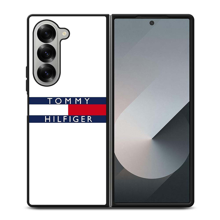 TOMMY HILFIGER WHITE Samsung Galaxy Z Fold 6 Case Cover