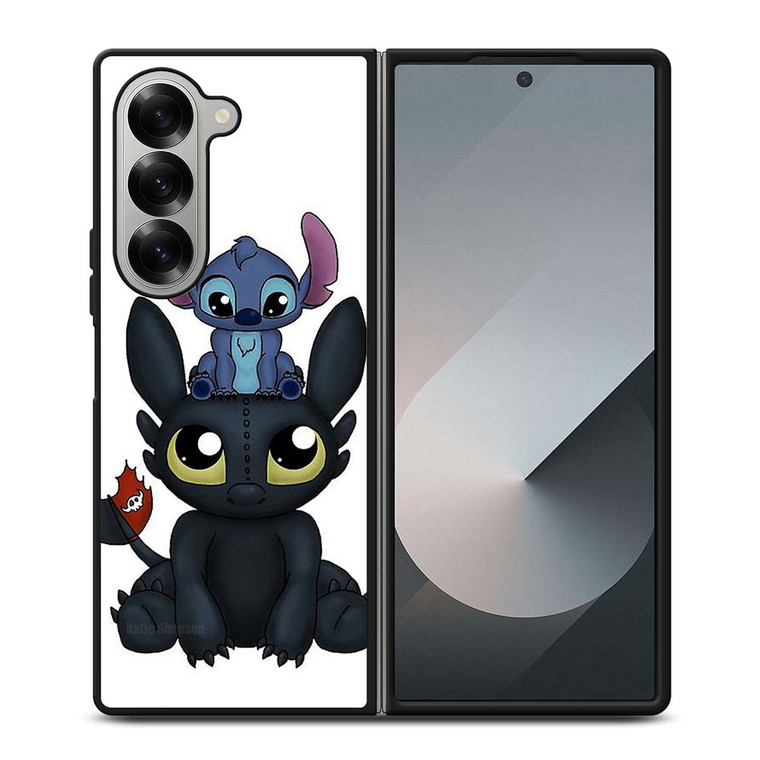 TOOTHLESS STITCH CUTE CARTOON Samsung Galaxy Z Fold 6 Case Cover