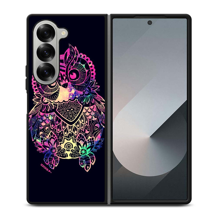 TRIBAL OWL ART Samsung Galaxy Z Fold 6 Case Cover