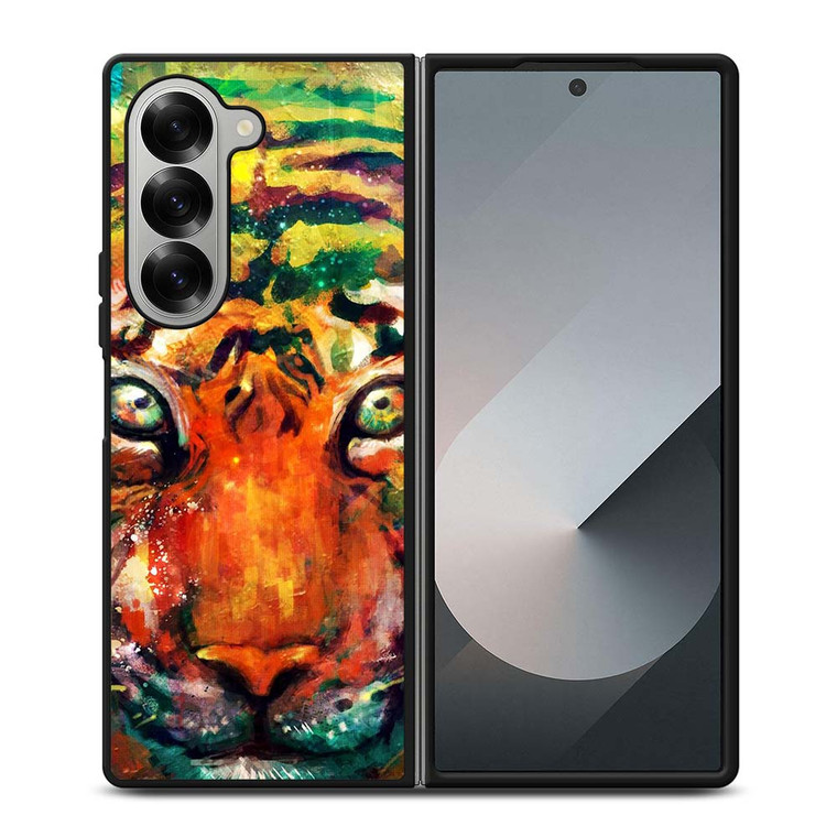 TRIPPY TIGER ART Samsung Galaxy Z Fold 6 Case Cover