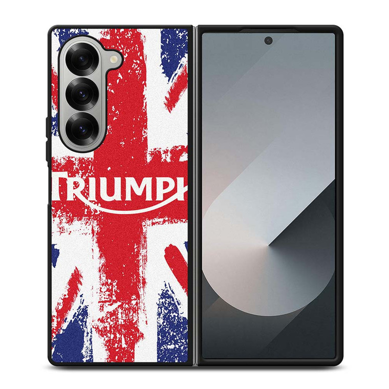 TRIUMPH MOTORCYCLES UNION JACK Samsung Galaxy Z Fold 6 Case Cover