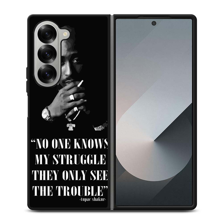 TUPAC SHAKUR RAPPER QUOTES Samsung Galaxy Z Fold 6 Case Cover