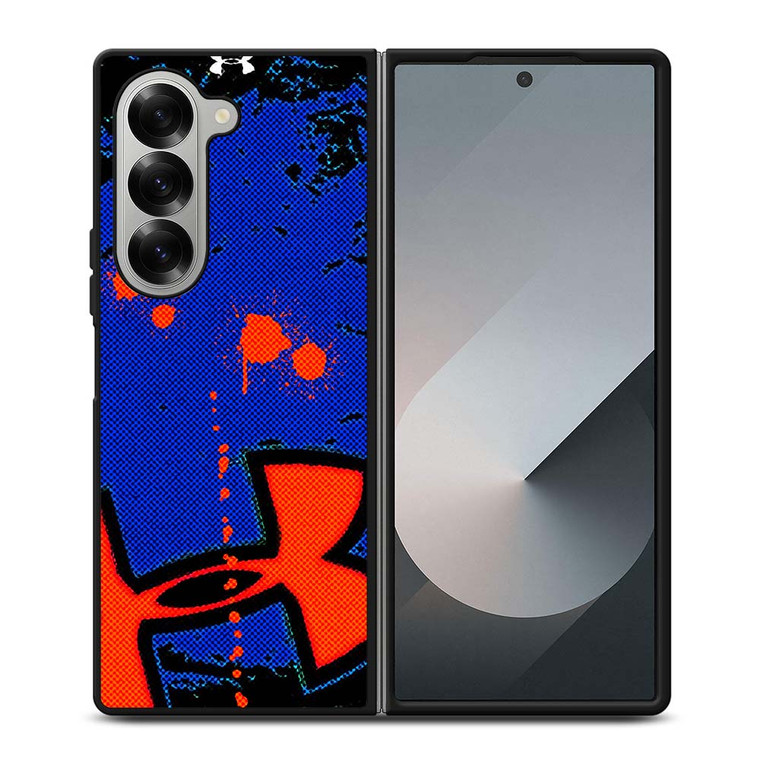 UNDER ARMOUR ORANGE BLUE LOGO Samsung Galaxy Z Fold 6 Case Cover