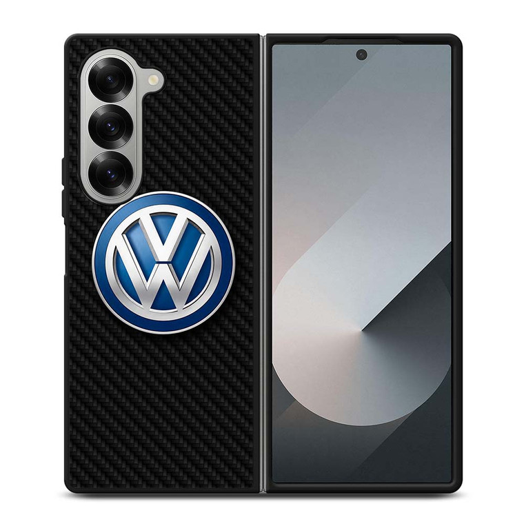 VOLKSWAGEN MOTOR CARBON FIBER Samsung Galaxy Z Fold 6 Case Cover