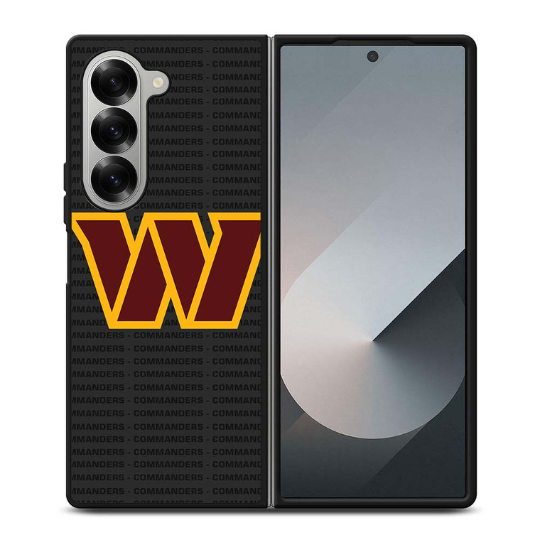 WASHINGTON COMMANDERS FOOTBALL TEXT Samsung Galaxy Z Fold 6 Case Cover