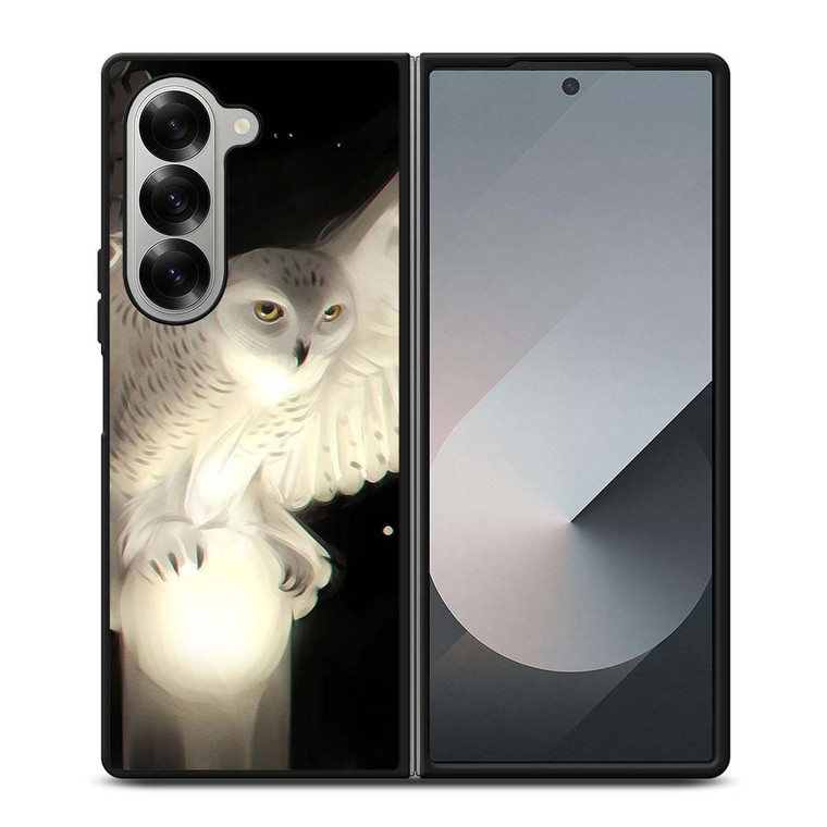 WHITE WOL CUTE Samsung Galaxy Z Fold 6 Case Cover