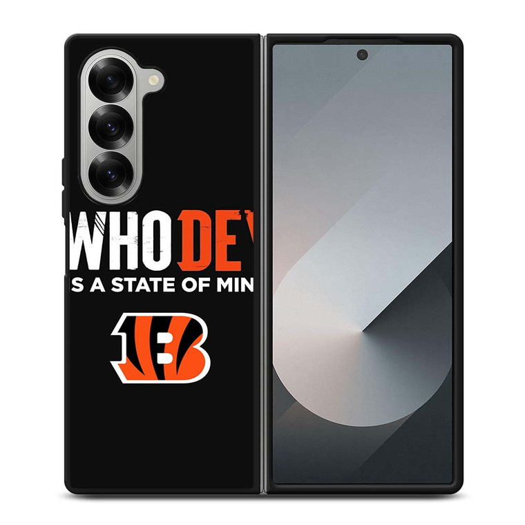 WHO DEY CINCINNATI BENGALS NFL Samsung Galaxy Z Fold 6 Case Cover
