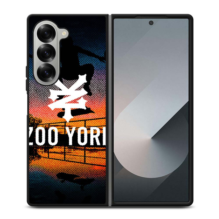 ZOO YORK SKATEBOARD SUNSET SKY Samsung Galaxy Z Fold 6 Case Cover