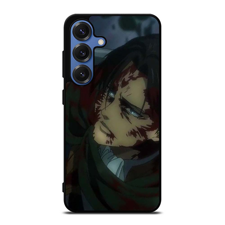 ATTACK ON TITAN LEVI ACKERMAN FIGHT Samsung Galaxy S25 Case Cover ATTACK ON TITAN LEVI ACKERMAN FIGHT Samsung Galaxy S25 Case Cover