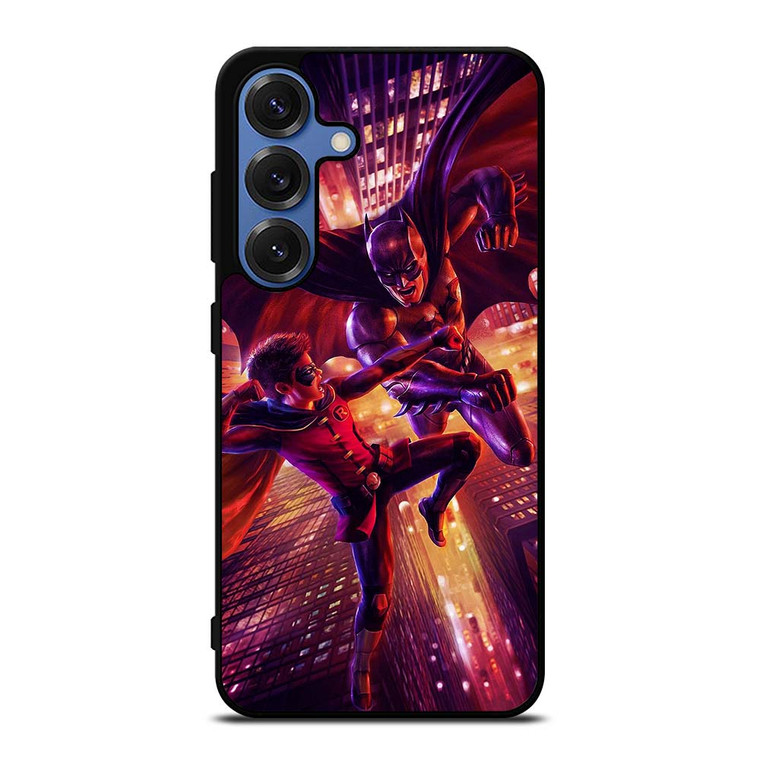 BATMAN AND ROBIN FIGHT Samsung Galaxy S25 Case Cover