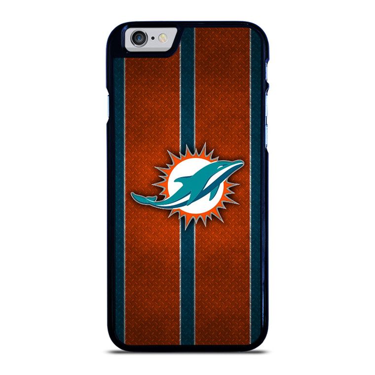 MIAMI DOPHINS NFL METAL STRIPE iPhone 6 / 6S Case Cover