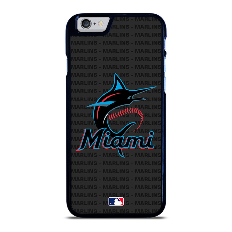 MIAMI MARLINS BASEBALL BLACK iPhone 6 / 6S Case Cover