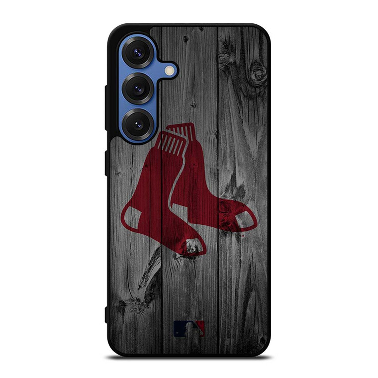 BOSTON RED SOX BASEBALL MLB WOOD LOGO Samsung Galaxy S25 Case Cover