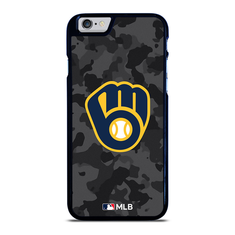 MILWAUKEE BREWERS BASEBALL BLACK CAMO iPhone 6 / 6S Case Cover