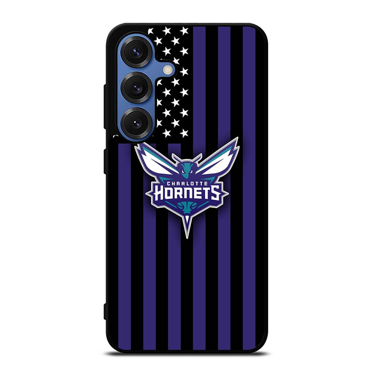 CHARLOTTE HORNETS NBA USA FLAG Samsung Galaxy S25 Case Cover